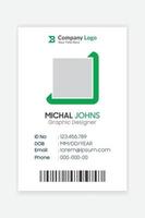 Modern corporate Company id card design template vector