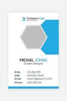 Modern corporate Company id card design template vector