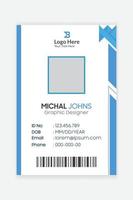 Modern corporate Company id card design template vector