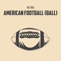 ilustración de stock de vector de fútbol americano retro