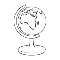 globe vector sketch