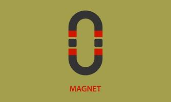 the letters n and u form a magnet vector