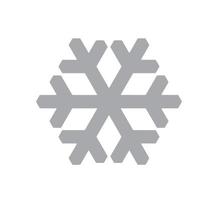 icono de copo de nieve vectorial. ilustración para web vector