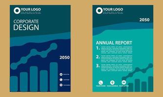 business company flyer illustration vector