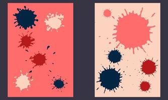 Watercolor Ink Splash Art background vector