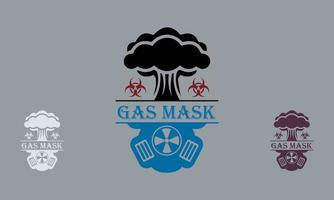 Radioactive masks logo icon vector