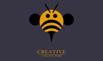 bee animal logo icons vector