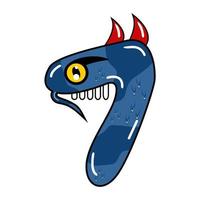 cute monster number 7.eps vector