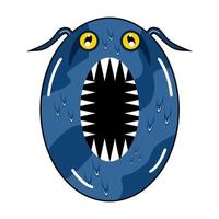 cute monster number 0.eps vector