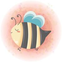 Cute Honey Bee Cartoon Character Vector Graphics 05