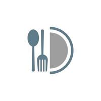 Food logo icon design template vector