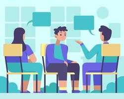 Group Support Counseling Concept vector