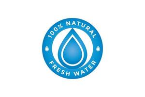natural water icon. water drop sign. vector illustration elements