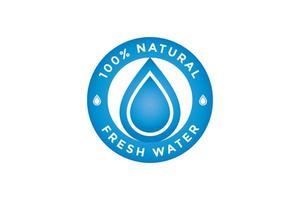 natural water icon. water drop sign. vector illustration elements