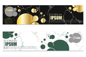 Modern abstract banner templates design vector