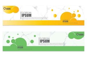 Modern abstract banner templates design vector