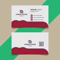 clean style modern business card template, Elegant eye-catching design vector