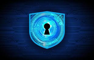 Modern Cybersecurity Technology Background with lock and shield vector