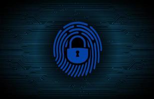 Modern Cybersecurity Technology Background with padlock vector