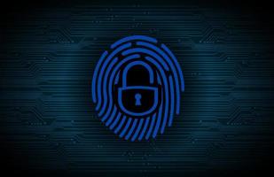 Modern Cybersecurity Technology Background with padlock vector