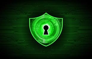 Modern Cybersecurity Technology Background with shield and lock vector