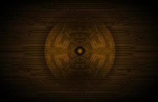 Modern Holographic Eye on Technology Background vector