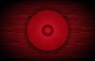 Modern Holographic Eye on Technology Background vector