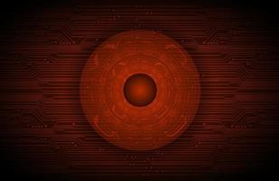 Modern Holographic Eye on Technology Background vector