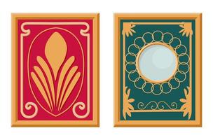Poster in art deco style. Vector element isolated on white background. Interior Design. Painting in art deco style.