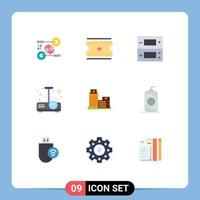 9 Creative Icons Modern Signs and Symbols of estate light console projector beamer Editable Vector Design Elements