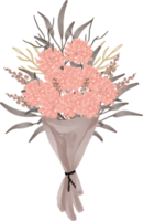 elegant vattenfärg blomma bukett illustration png