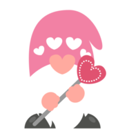 Valentine gnomes  holding  heart png