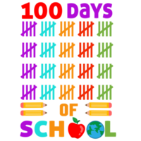 100 días de escuela png