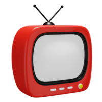 Television 3D Illustration isolated on transparent background png