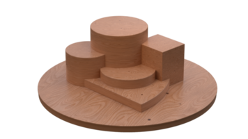 conjunto de madera de roble barnizado png