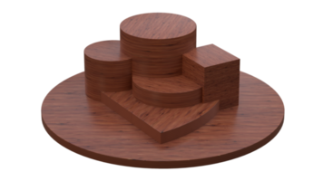 conjunto de madera de cedro barnizado png
