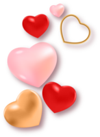 Love Heart Element for Valentine's Day png