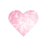 Heart Bokeh Clipart PNG, Valentine Heart Clipart PNG