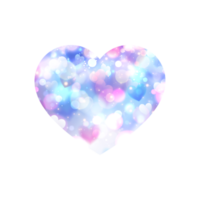 corazón bokeh clipart png, san valentín corazón clipart png