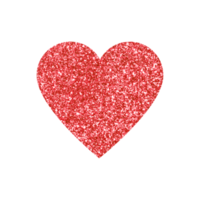 Glitter Heart Clipart PNG, Heart PNG