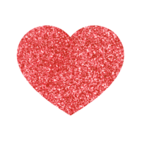 Glitter Heart Clipart PNG, Heart PNG