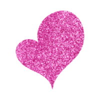 paillettes coeur clipart png, coeur png