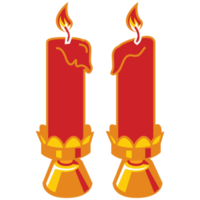 Chinese New Year Illustration Candle png