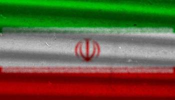 Iranian flag texture as background photo