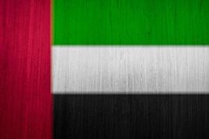 textura de la bandera de los emiratos árabes unidos como telón de fondo foto