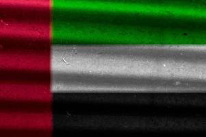 united arab emirates flag texture as backdrop photo