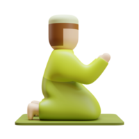 Ramadan Pray 3D Render Element 03 png