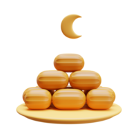 Ramadan Iftar 3D Render Element 01 png