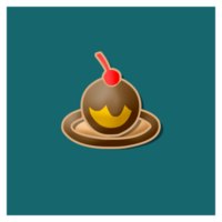 Ice cream logo. Waffle cones, ice cream balls. png