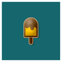 Ice cream logo. Waffle cones, ice cream balls. png